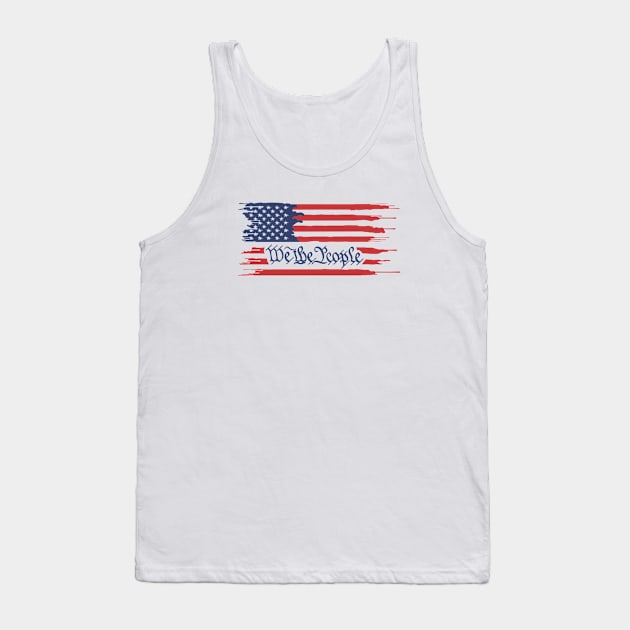 We the people, American flag Tank Top by twotwentyfives